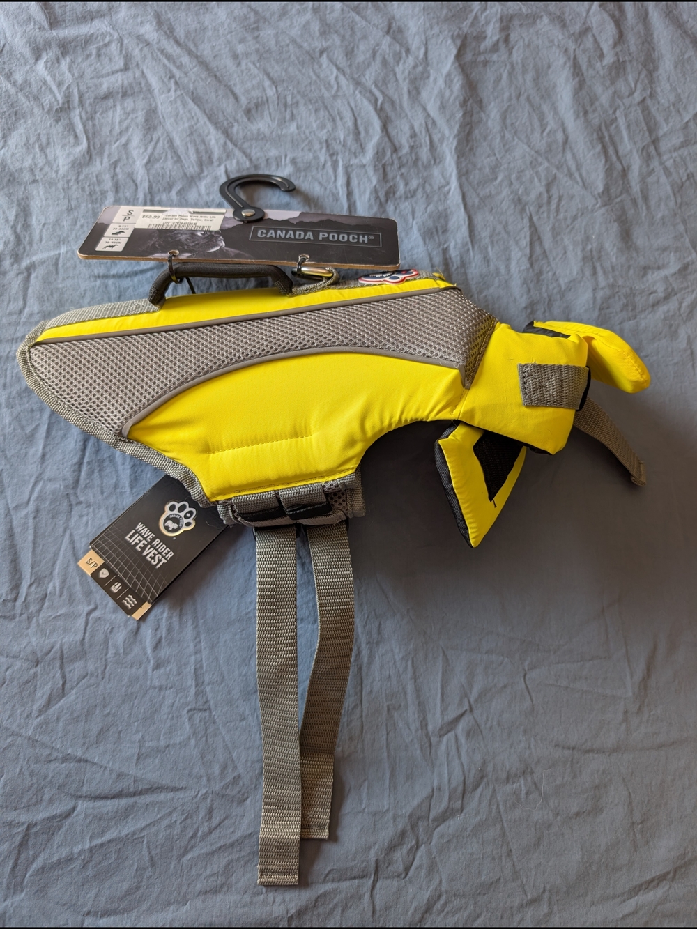 Canada Pooch, Yellow Dog Life Jacket - Small
